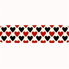 Red & Black Hearts - Eggshell Large Bar Mats by WensdaiAmbrose