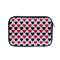 Red & White Hearts- Lilac Blue Apple Macbook Pro 15  Zipper Case by WensdaiAmbrose