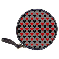 Red & Black Hearts - Grey Classic 20-cd Wallets by WensdaiAmbrose