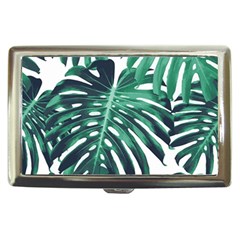 Green Monstera leaves Cigarette Money Case