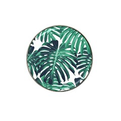 Green Monstera leaves Hat Clip Ball Marker (4 pack)