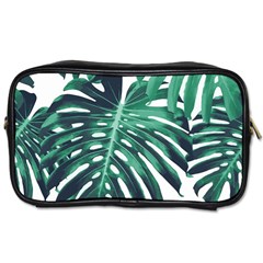 Green Monstera leaves Toiletries Bag (Two Sides)