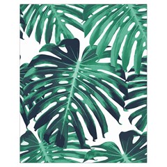 Green Monstera leaves Drawstring Bag (Small)