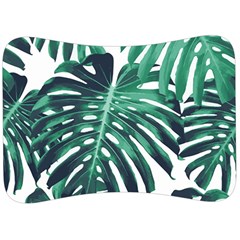 Green Monstera leaves Velour Seat Head Rest Cushion