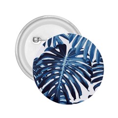 Blue monstera leaves 2.25  Buttons