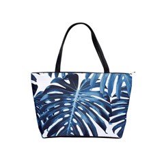 Blue monstera leaves Classic Shoulder Handbag