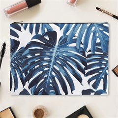 Blue monstera leaves Cosmetic Bag (XL)