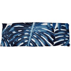 Blue monstera leaves Body Pillow Case (Dakimakura)