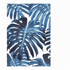 Blue monstera leaves Small Garden Flag (Two Sides)