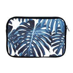 Blue monstera leaves Apple MacBook Pro 17  Zipper Case