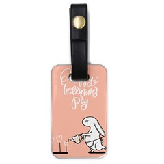 Happy Valentine s Day  Luggage Tags (one Side)  by alllovelyideas