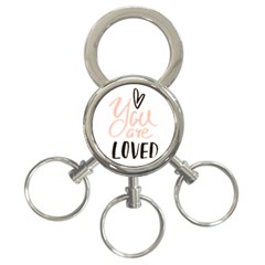 You Are Loved 3-ring Key Chains