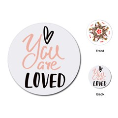 You Are Loved Playing Cards (round) by alllovelyideas