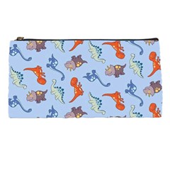 Dinosaurs - Baby Blue Pencil Cases by WensdaiAmbrose