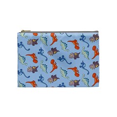 Dinosaurs - Baby Blue Cosmetic Bag (medium) by WensdaiAmbrose