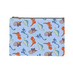 Dinosaurs - Baby Blue Cosmetic Bag (large) by WensdaiAmbrose