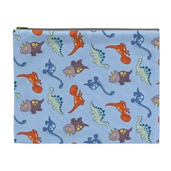 Dinosaurs - Baby Blue Cosmetic Bag (xl) by WensdaiAmbrose