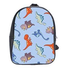 Dinosaurs - Baby Blue School Bag (xl) by WensdaiAmbrose