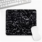 Black And White Grunge Cracked Abstract Print Large Mousepads Front