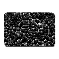 Black And White Grunge Cracked Abstract Print Plate Mats