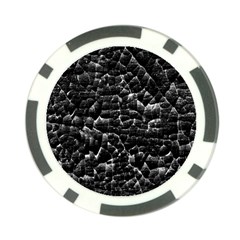 Black And White Grunge Cracked Abstract Print Poker Chip Card Guard (10 Pack) by dflcprintsclothing