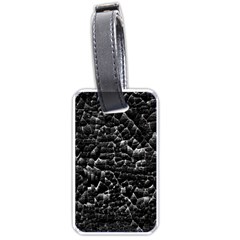 Black And White Grunge Cracked Abstract Print Luggage Tags (one Side)  by dflcprintsclothing