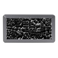 Black And White Grunge Cracked Abstract Print Memory Card Reader (mini) by dflcprintsclothing