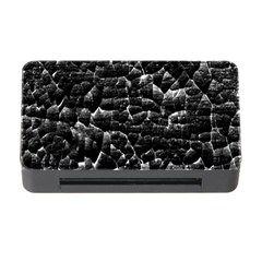 Black And White Grunge Cracked Abstract Print Memory Card Reader With Cf by dflcprintsclothing