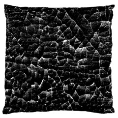 Black And White Grunge Cracked Abstract Print Standard Flano Cushion Case (one Side) by dflcprintsclothing