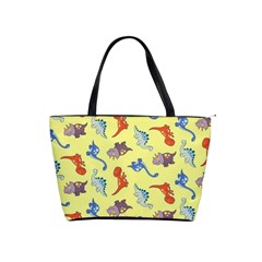 Dinosaurs - Yellow Finch Classic Shoulder Handbag by WensdaiAmbrose