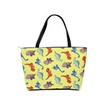 Dinosaurs - Yellow Finch Classic Shoulder Handbag Back