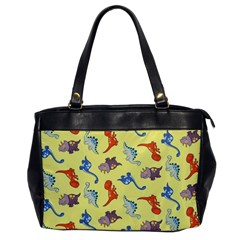 Dinosaurs - Yellow Finch Oversize Office Handbag by WensdaiAmbrose