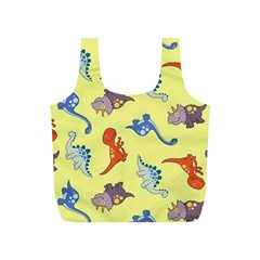 Dinosaurs - Yellow Finch Full Print Recycle Bag (s) by WensdaiAmbrose