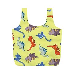 Dinosaurs - Yellow Finch Full Print Recycle Bag (m) by WensdaiAmbrose