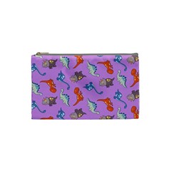 Dinosaurs - Violet Cosmetic Bag (small) by WensdaiAmbrose