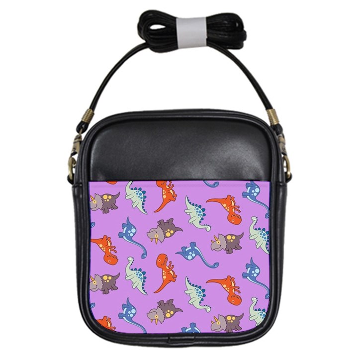 Dinosaurs - Violet Girls Sling Bag