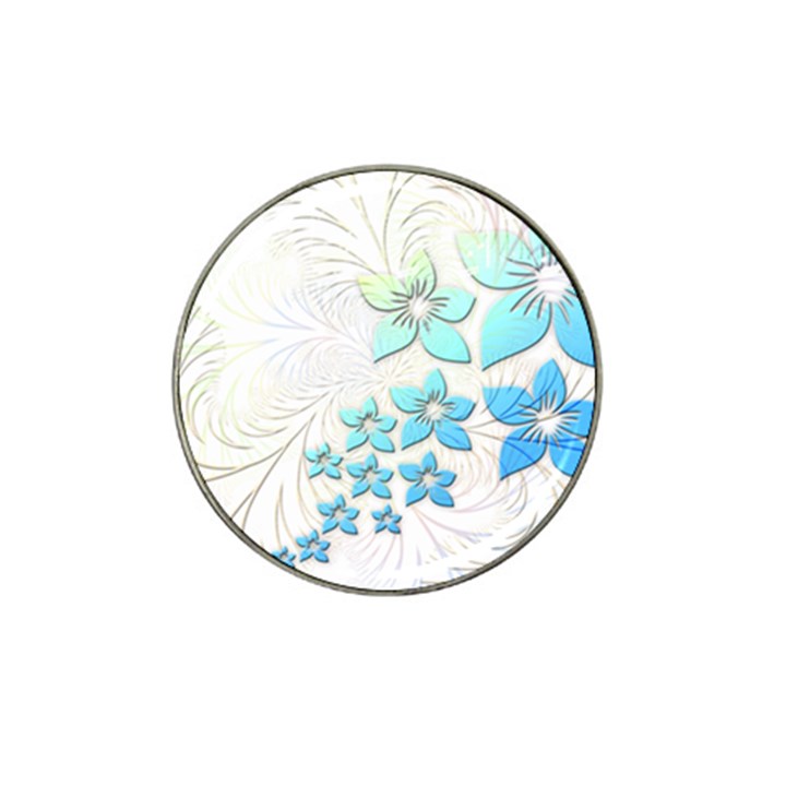 Flowers Background Leaf Leaves Blue Hat Clip Ball Marker