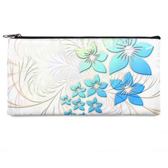 Flowers Background Leaf Leaves Blue Pencil Cases