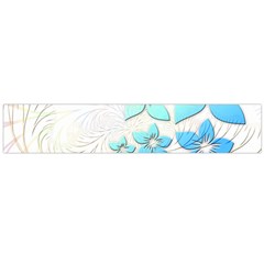 Flowers Background Leaf Leaves Blue Large Flano Scarf  by Mariart