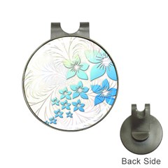 Flowers Background Leaf Leaves Blue Hat Clips With Golf Markers by Mariart