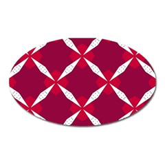 Christmas Background Wallpaper Oval Magnet