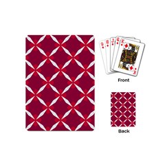 Christmas Background Wallpaper Playing Cards (mini)