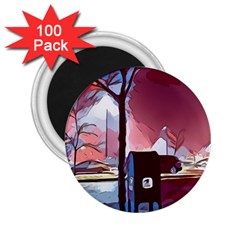 Post Office Mail Mailbox Night 2 25  Magnets (100 Pack)  by Pakrebo