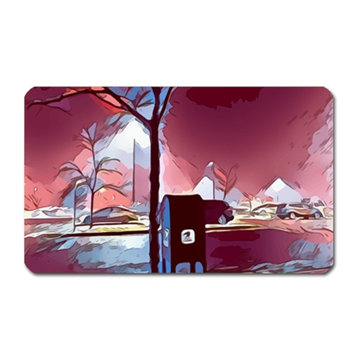 Post Office Mail Mailbox Night Magnet (Rectangular)