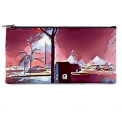 Post Office Mail Mailbox Night Pencil Cases by Pakrebo