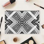 Pattern Tile Repeating Geometric Cosmetic Bag (Large) Front