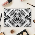 Pattern Tile Repeating Geometric Cosmetic Bag (Large) Back