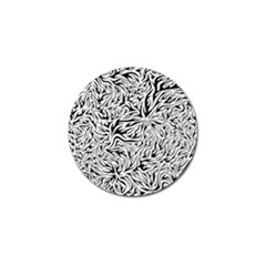 Flames Fire Pattern Digital Art Golf Ball Marker (4 Pack) by Pakrebo