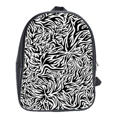 Flames Fire Pattern Digital Art School Bag (large) by Pakrebo