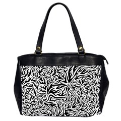 Flames Fire Pattern Digital Art Oversize Office Handbag (2 Sides) by Pakrebo